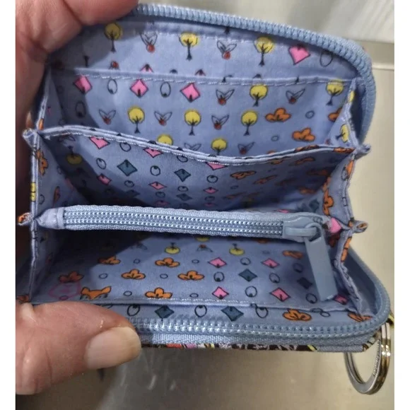 Vera Bradley Cotton RFID Petite Zip Around Wallet Provence Paisley - Picture 6 of 6